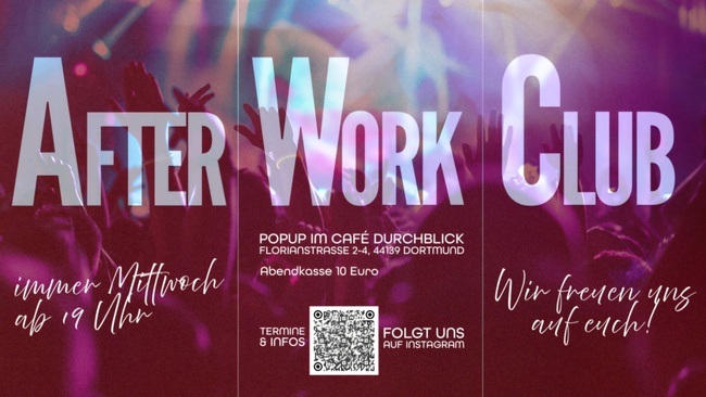 AfterWorkClub mit House, Pop und Rock!
