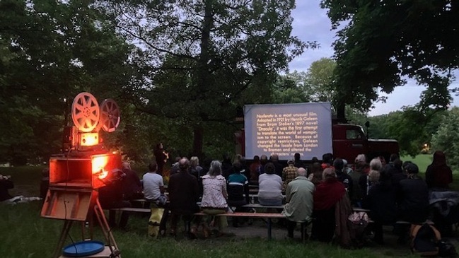 Wanderkino auf der Warze