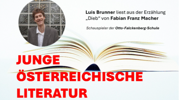 Titelbild der Veranstaltung SALON LUITPOLD | Junge österreichische Literatur - Ein Abend voller Wortkunst und virtuoser Gitarrenklänge | Mit Luis Brunner & Jiarui An