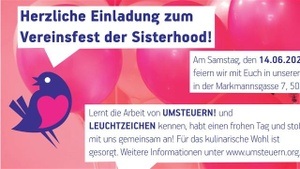 Vereinsfest von UMSTEUERN! ROBIN SISTERHOOD e.V,