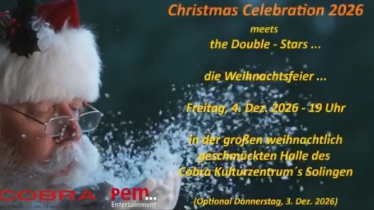 Christmas Celebration 2026 - die große Weihnachtsfeier!
