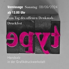 Druckfest zum Tag des offenen Denkmals