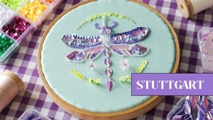 The Iridescent Dragonfly: Beads and Sequins Embroidery in Stuttgart
