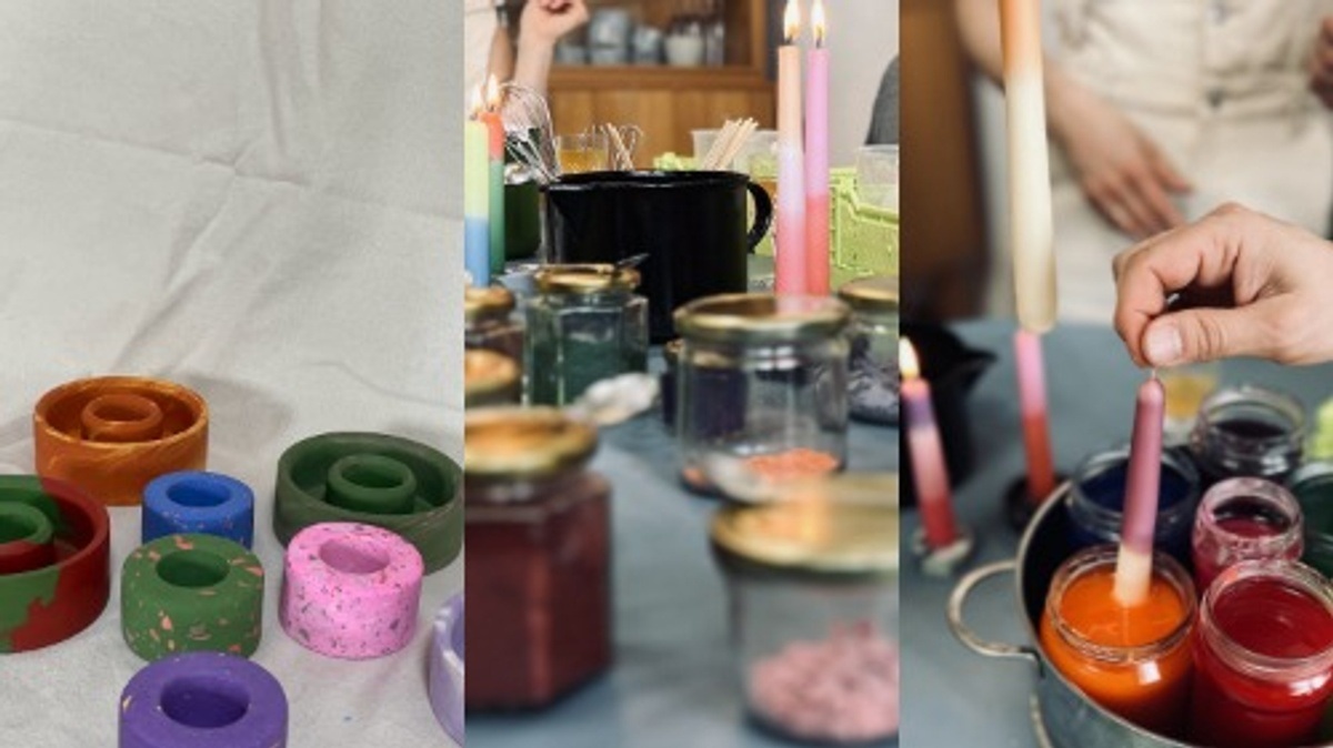 ADVENTSKRANZ BINDEN & DIP DYE KERZEN - WORKSHOP