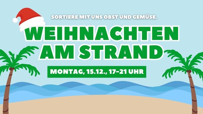 Weihnachten am Strand // Lebensmittel retten bei der Berliner Tafel