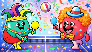 Kids Karneval Ping Pong Party