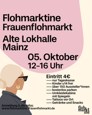 Flohmarktine Frauenflohmarkt am Samstag, den 05. Oktober in Mainz!