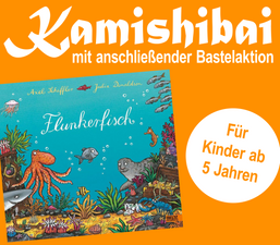 Ferienprogramm: „Flunkerfisch“ mit dem Kamishibai und Bastelaktion