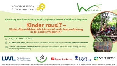 Praxisdialog:  Kinder raus!? – Kinder-Eltern-Wildnis: Wie können wir mehr Naturerfahrung in der Stadt ermöglichen?