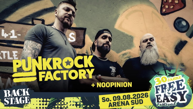 PUNKROCK FACTORY + NOOPINION | FREE & EASY FESTIVAL 2026
