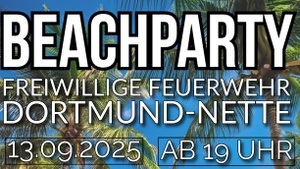 Beachparty freiwillige Feuerwehr Dortmund Nette