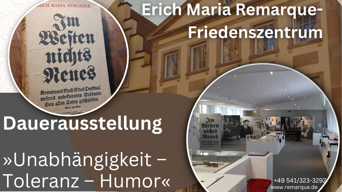 Dauerausstellung zu Leben und Werk Erich Maria Remarques