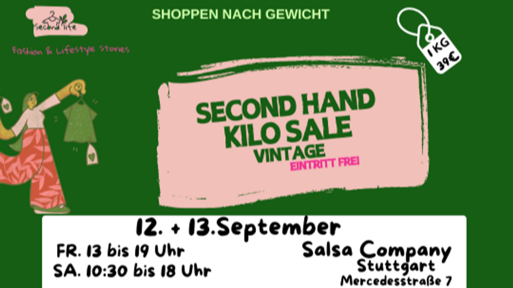 Secondhand Vintage Kilo Sale Stuttgart Pop-up Event