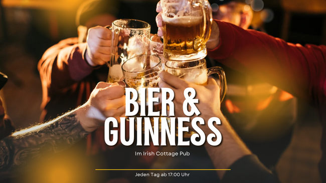 Bier & Guinness im Irish Pub