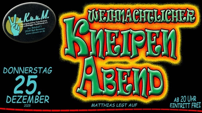 Weihnachtlicher Kneipenabend