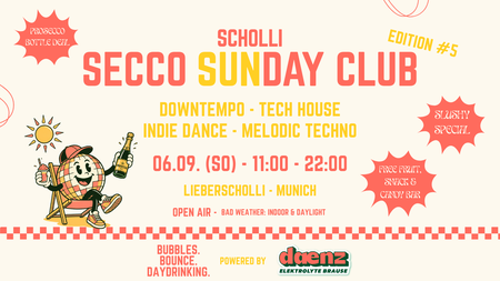 SECCO DAY CLUB - SUNDAY OPEN AIR - 100 FREE TICKETS powered by daenz