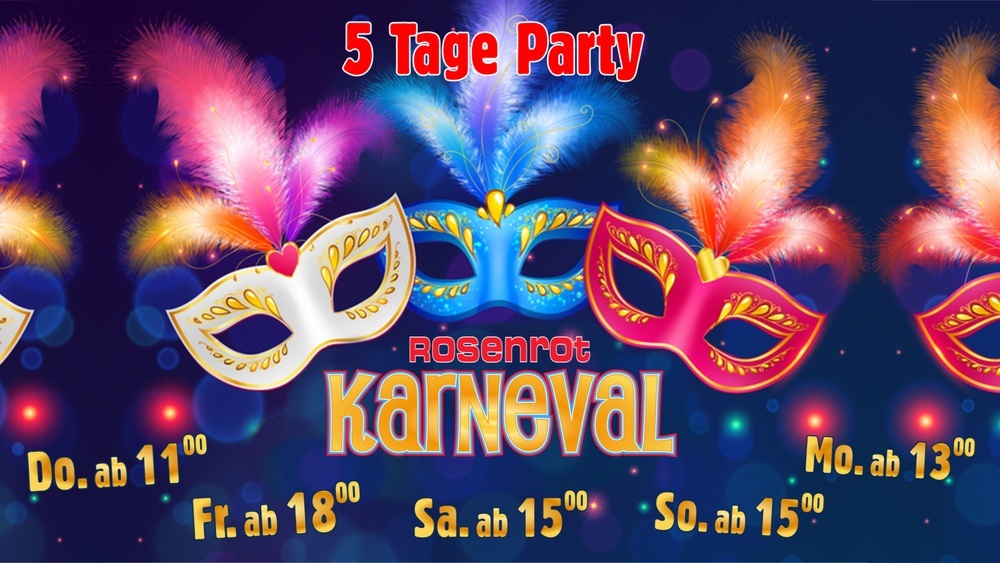 Karneval im Rosenrot