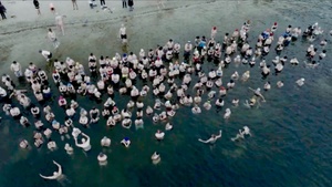 Charity Neujahrsbaden 2.0 am Blackfoot Beach