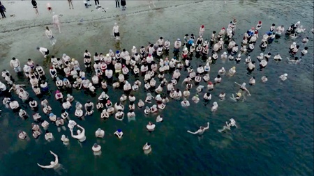 Charity Neujahrsbaden 2.0 am Blackfoot Beach