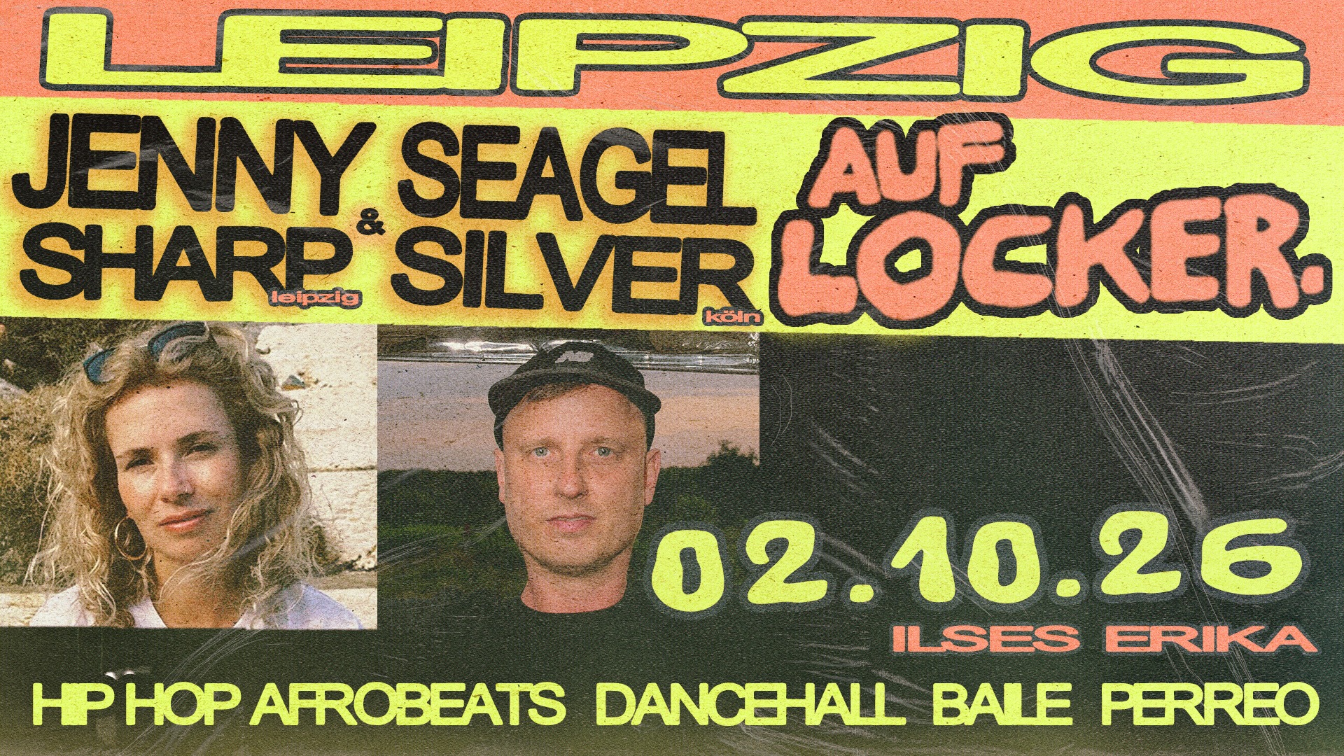 AUF LOCKER - Hip Hop, Dancehall, Afrobeats und Baile Funk w/ Jenny Sharp & Seagel Silver