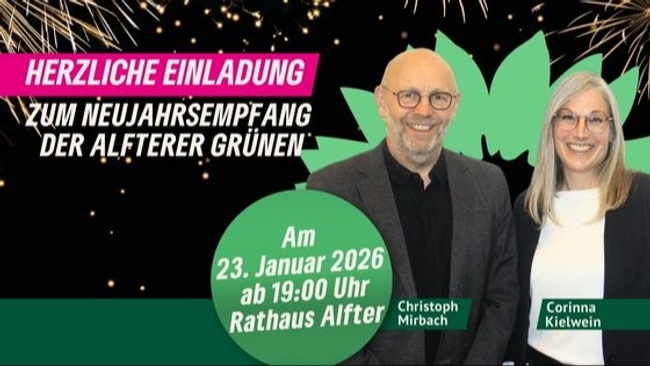 Neujahrsempfang der Alfterer Grünen - mit Verleihung des Umweltpreises 2026