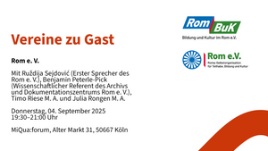 Vereine zu Gast: Rom e. V.