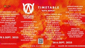 OUTSIDE WORLD FESTIVAL „Rave Repeat“ - Blauer See Garbsen Techno Classics Outdoor