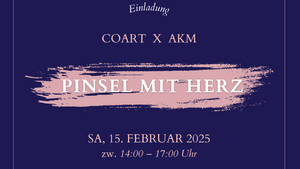 Einladung - Pinsel mit Herz