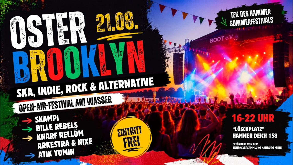 Titelbild der Veranstaltung OSTERBROOKLYN FESTIVAL · Tag 1
