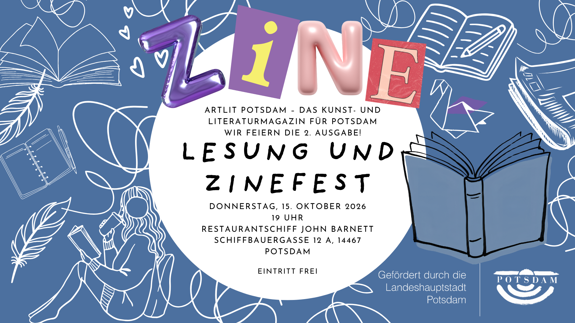 Lesung und Zinefest | ARTLIT Potsdam – das Kunst- und Literaturmagazin für Potsdam