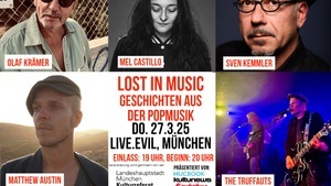 Lost in Music mit u.a. The Truffauts, Eva Mair-Holmes, Olaf Krämer, Sven Kemmler, Mel Castillo, Matthew Austin, Don Marco und King Brownie