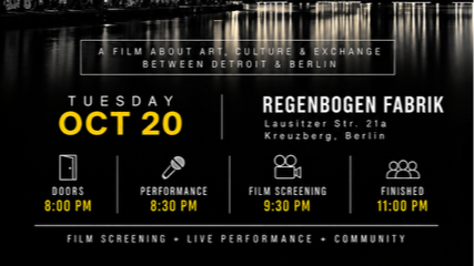 "THE BE-TROIT EXPERIENCE IS BACK IN BERLIN!" - im RegenbogenKino