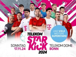 Zweiter Telekom Starkick mit FC Bayern München- und Social Media Superstars