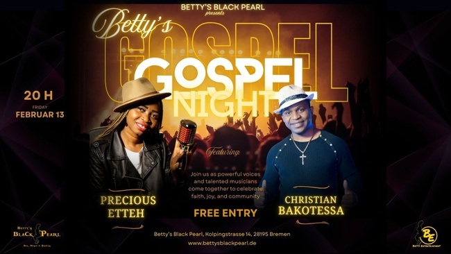 BETTY'S GOSPEL NIGHT: Precious Etteh & Christian Bakotessa