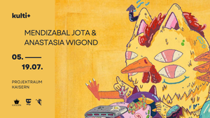 Kunstausstellung mit Mendizabal jota (PE) und Anastasia Wigond (DE) mit Live Concert Zainab Lax