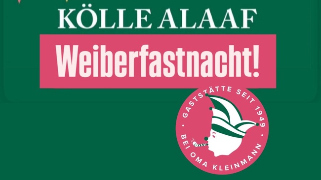 WEIBERFASTNACHT BEI OMA KLEINMANN