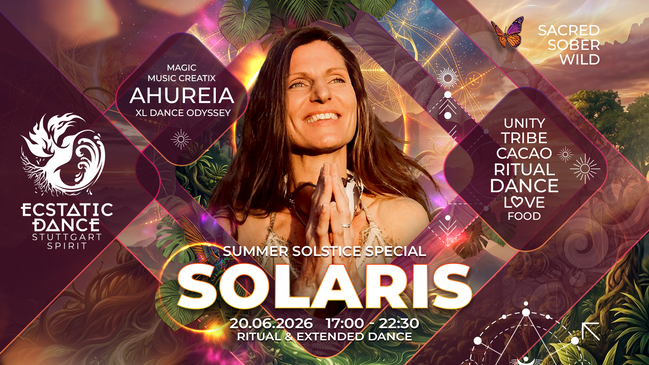 Ecstatic Dance Special Stuttgart ASV Botnang | 🔥 XL Dance Odyssey w/ AHUREIA (Ritual, Live DJ Set) · Sa 20. Juni 2026