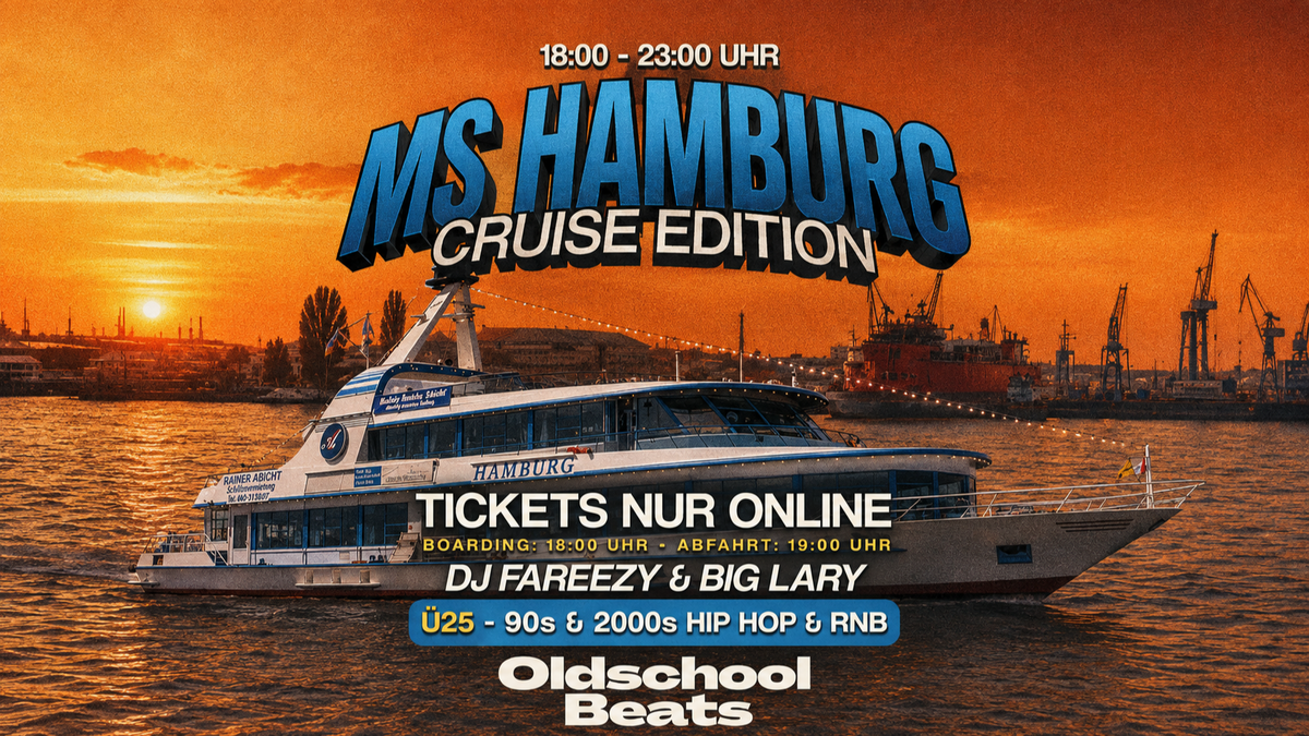 Titelbild der Veranstaltung Oldschool Beats Cruise Edition @ Ms Hamburg