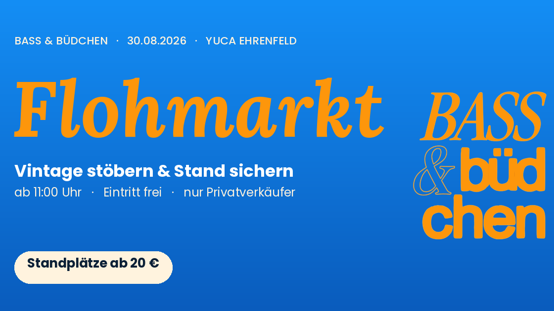 Titelbild der Veranstaltung Flohmarkt | Bass & Büdchen Festival
