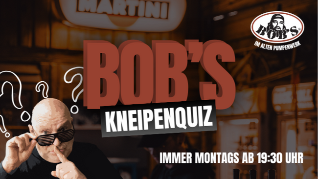 Kneipen Quiz mit Professor Arnoldini 🍺 in BOB'S altem Pumpenwerk