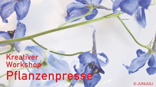 Kreativer Workshop Pflanzenpresse bei JUNIJULI