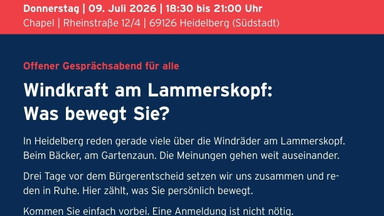 Sprechen und Zuhören: Windkraft am Lammerskopf