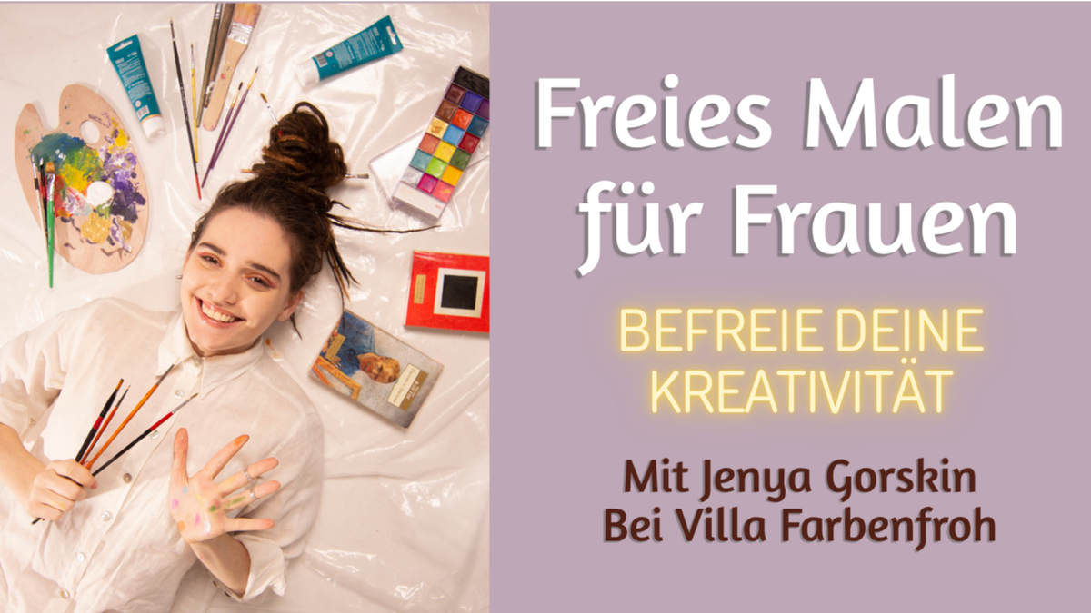 Titelbild der Veranstaltung Freies Malen für Frauen in Villa Farbenfroh