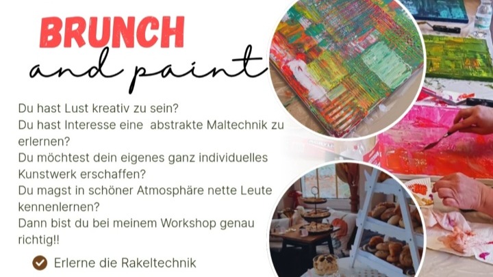 Brunch and paint Rakeltechnik