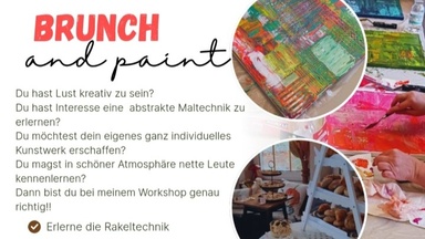 Brunch and paint Rakeltechnik