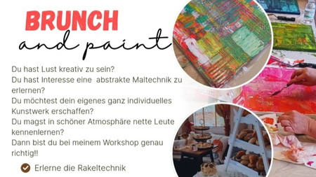 Brunch and paint Rakeltechnik