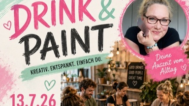 Drink and paint/Rakeltechnik