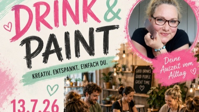 Drink and paint/Rakeltechnik
