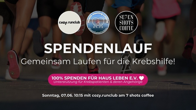 SPENDENLAUF - Gemeinsam für die Krebshilfe | Health Meeting Leipzig x cozy.runclub