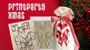Xmas Linocut Workshop: Printing reusable Gift Wrapping Bags